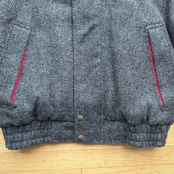 Vintage Zero King All Pure Wool Bomber Jacket Mens Size 40 Lined Made In USA - Picture 4 of 15